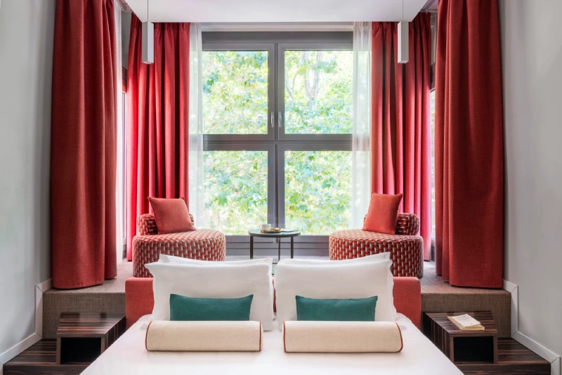 Junior Suite with double bed and sitting area by the large window - Parioli Cube Hotel, BZAR hotels in Rome